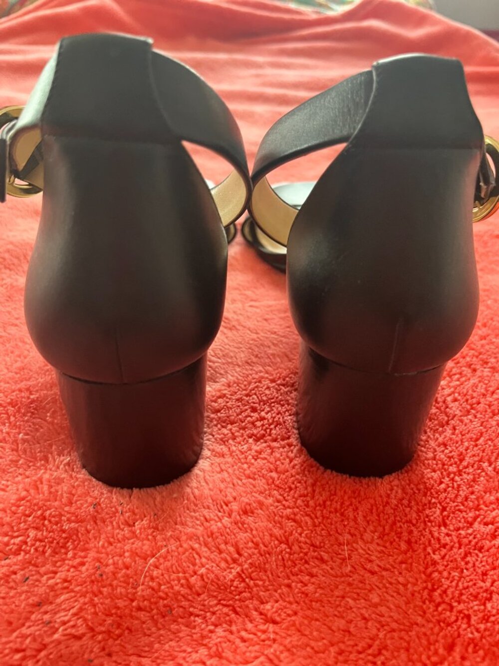 Michael Kors Black Leather Sandal - Picture 4 of 4